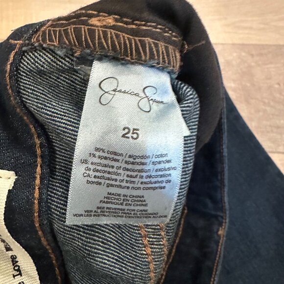 JESSICA SIMPSON WIDE LEG TROUSER JEANS LIVED IN VINTAGE NEW SIZE 25 - Picture 11 of 12